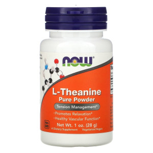 NOW, L-Theanine Powder, 28 г (93 порции)