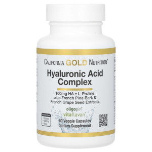 California Gold Nutrition, Hyaluronic Acid Complex, 60 капс (60 порций)
