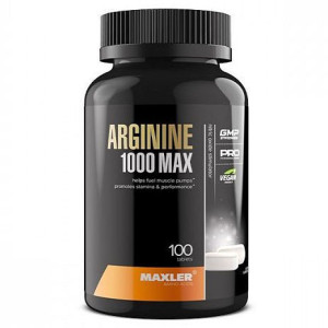 MAXLER, Arginine 1000 MAX, 100 табл (100 порций)