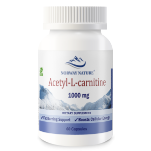 Norway Nature, Acetyl L-Carnitine 1000 мг, 60 капс (30 порций)