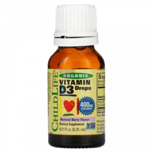 ChildLife, Vitamin D3 капли, 6,25 мл (200 порций)