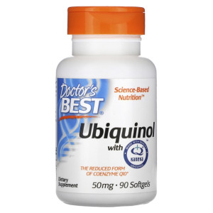 Doctor's Best, Ubiquinol 50 мг, 90 капс (90 порций)