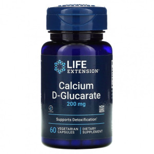 Life Extension, Calcium D-Glucarate 200 мг, 60 капс (60 порций)