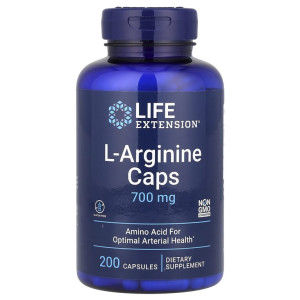 Life Extension, L-Arginine 700 мг, 200 капс (200 порций)