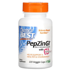 Doctor's Best, PepZinc, 120 капс (60 порций)