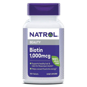 NATROL, Biotin, 1000 мкг, 100 табл
