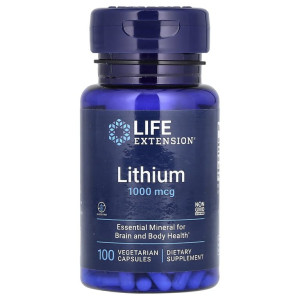 Life Extension, Lithium, 100 капс (100 порций)