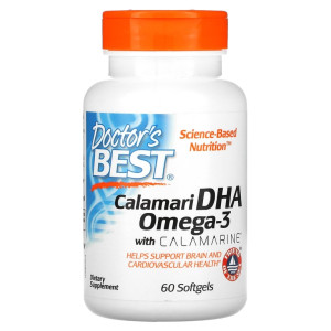Doctor's Best, Calamani DHA Omega-3, 60 софтгель (60 порций)