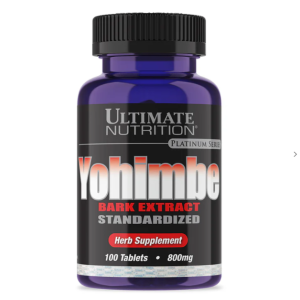 Ultimate Nutrition, Yohimbe Bark Extract 800 мг, 100 табл (100 порций)