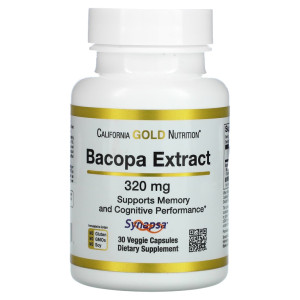 California Gold Nutrition, Bacopa Extract, 30 капс (30 порций)