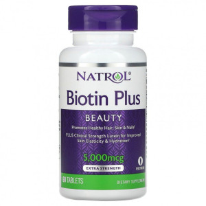NATROL, Biotin 5000, 60 табл