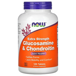 NOW, Glucosamine Chondroitin Extra, 120 табл (60 порций)