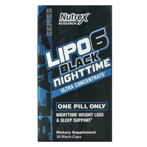 Nutrex, Lipo-6 Black Ultra Concentrate Nighttime, 30 капс (30 порций)