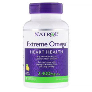 NATROL, Extreme Omega, 2400 мг, 60 софтгель, вкус