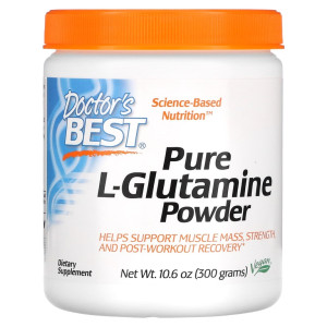 Doctor's Best, L-Glutamine Powder, 300 г (60 порций)