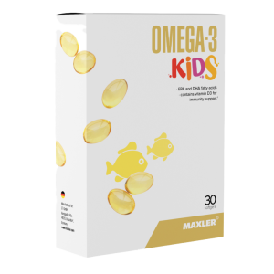 MAXLER, Omega-3 Kids, 30 софтгель (30 порций)