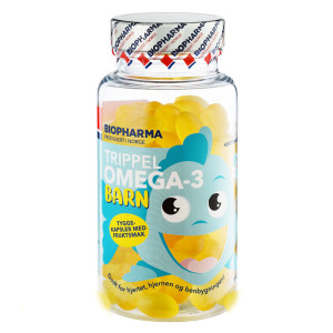 Biopharma, Trippel Omega-3 Barn, 120 софтгель (60 порций)