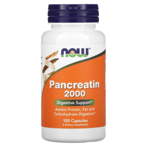 NOW, Pancreatin 200 мг