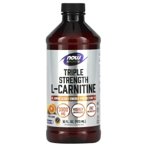 NOW, Triple Strength L-Carnitine 3000 мг, 473 мл (32 порции)