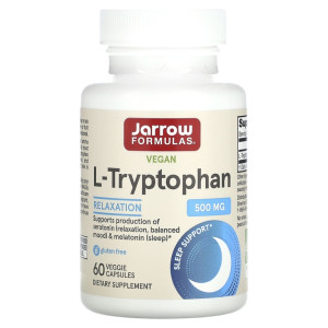 Jarrow, Tryptophan 500 мг, 60 капс (60 порций)