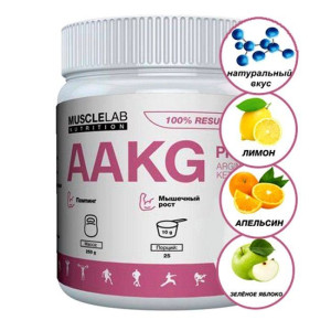 MUSCLELAB, AAKG, 250 г (25 порций)